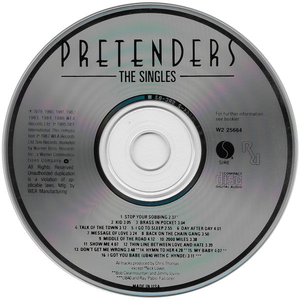 The Pretenders - The Singles (CD) | Near Mint (NM) Excellent (EX)-