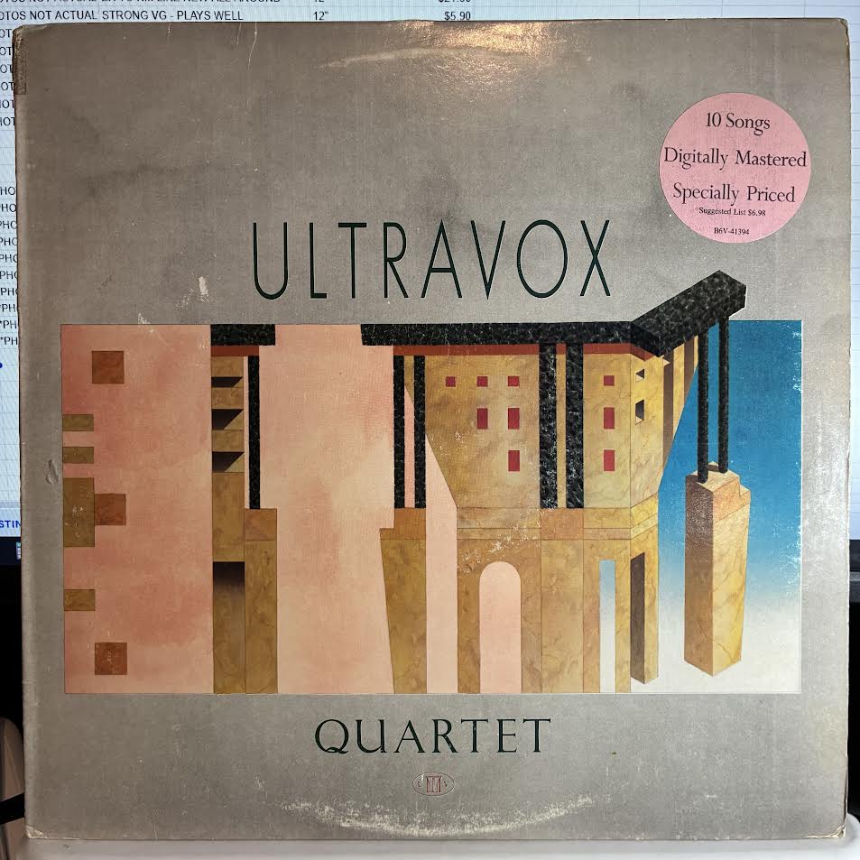 Ultravox - Quartet (VINYL) | Near Mint (NM or M-) Very Good Plus (VG+)-