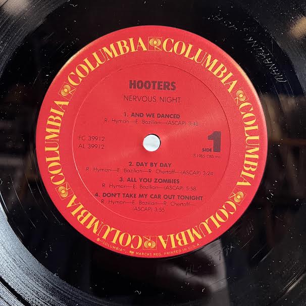 The Hooters - Nervous Night (VINYL) | Near Mint (NM) Excellent (EX)-