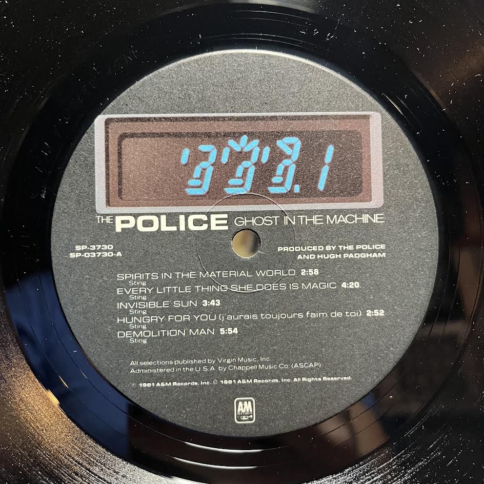 The Police - Ghost In The Machine (VINYL) | Near Mint (NM) Excellent (EX)-