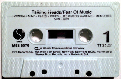 Talking Heads - Fear Of Music *CASSETTE* | Near Mint (NM) Near Mint (NM)-