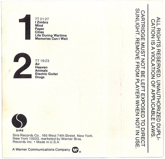 Talking Heads - Fear Of Music *CASSETTE* | Near Mint (NM) Near Mint (NM)-
