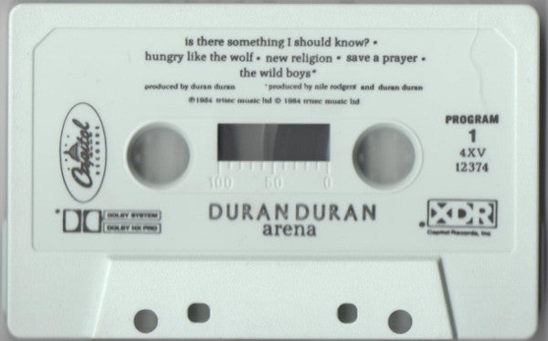 Duran Duran - Arena *CASSETTE* | Near Mint (NM) Near Mint (NM)-