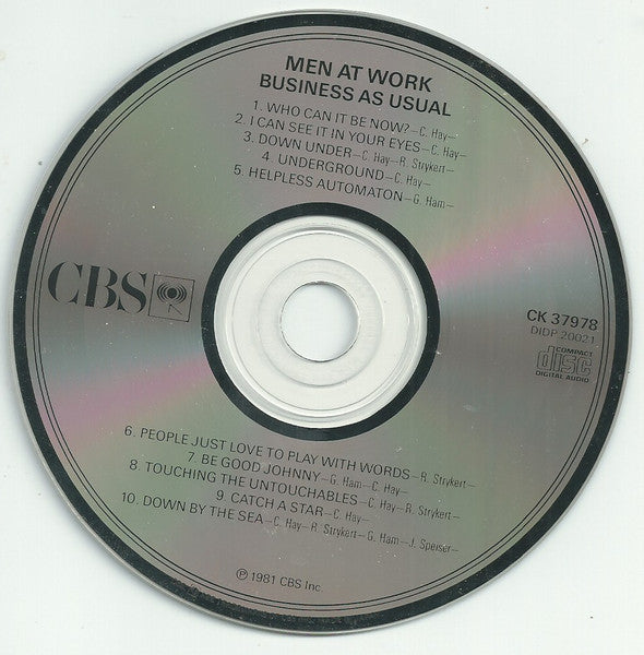 Men At Work - Business As Usual (CD) | Very Good (VG) Excellent (EX)-