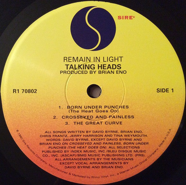 Talking Heads - Remain In Light | Mint (M) Mint (M)-