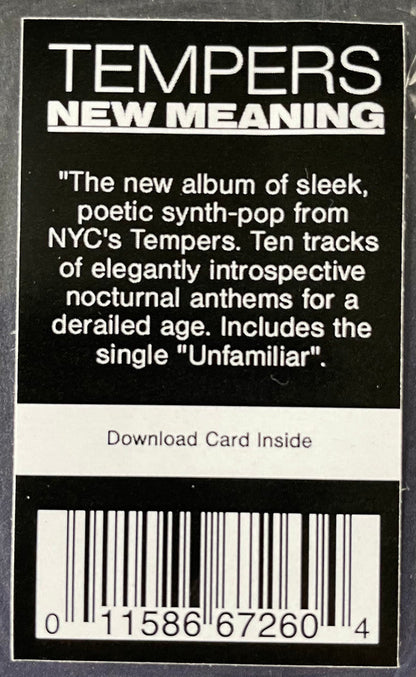 Tempers - New Meaning | Mint (M) Mint (M)-
