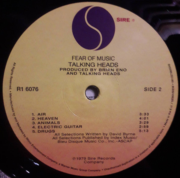 Talking Heads - Fear Of Music | Mint (M) Mint (M)-