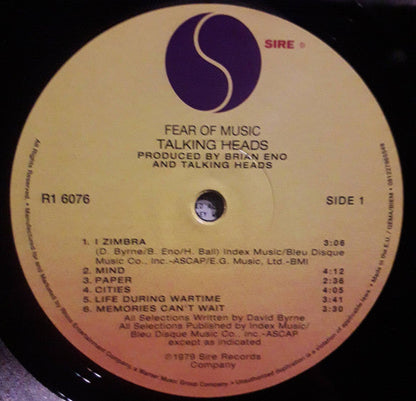 Talking Heads - Fear Of Music | Mint (M) Mint (M)-