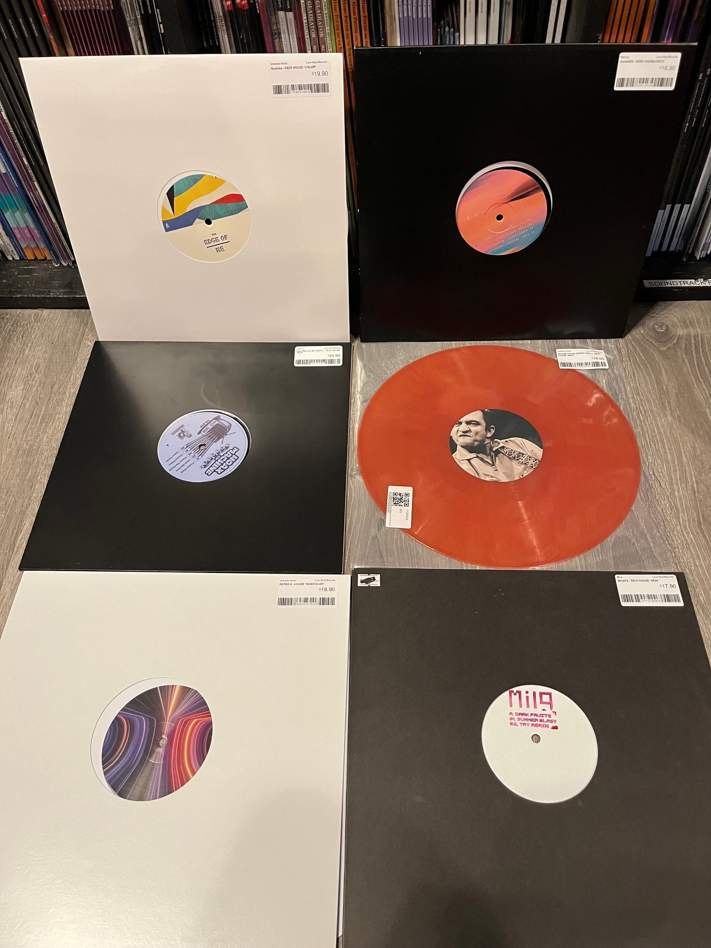 6 TECH HOUSE VINYL RECORDS (GREAT DEAL!) | Mint (M) Mint (M)--