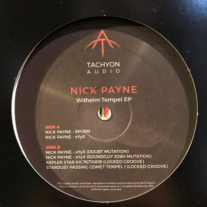 Nick Payne (6) - Wilhelm Tempel EP | Mint (M) Generic--