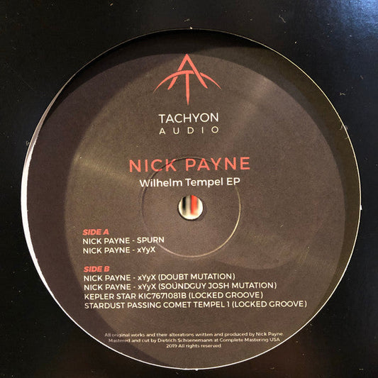 Nick Payne (6) - Wilhelm Tempel EP | Mint (M) Generic--