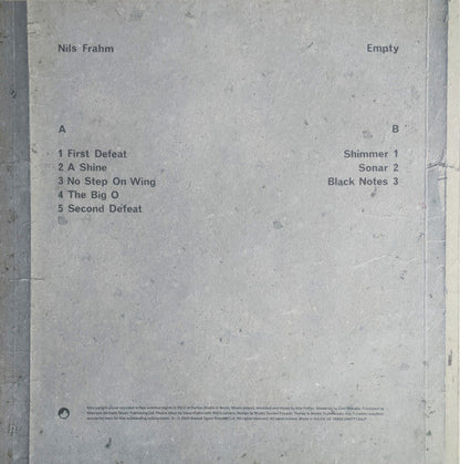 Nils Frahm - Empty | Mint (M) Mint (M)-