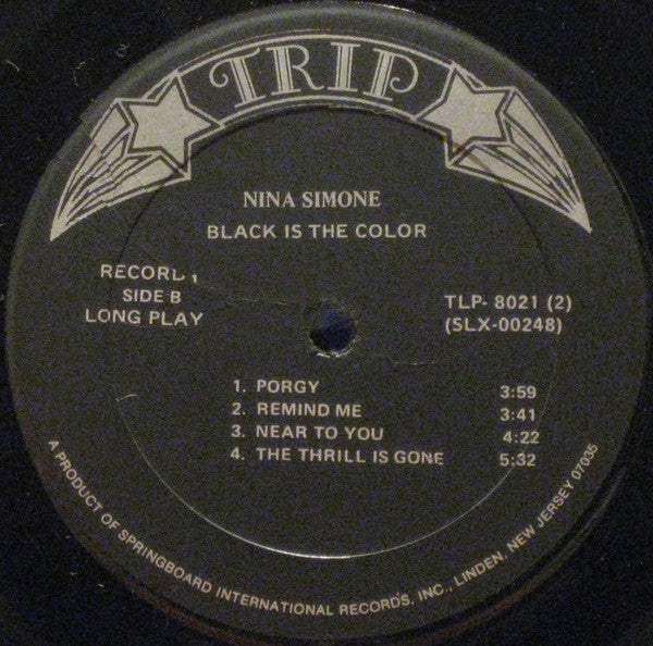 Nina Simone - Black Is The Color | Near Mint (NM) Very Good Plus (VG+)-