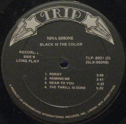 Nina Simone - Black Is The Color | Near Mint (NM) Very Good Plus (VG+)-