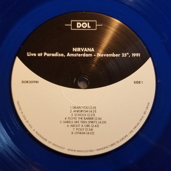 Nirvana - Live At Paradiso, Amsterdam - November 25th, 1991 | Mint (M) Mint (M)-