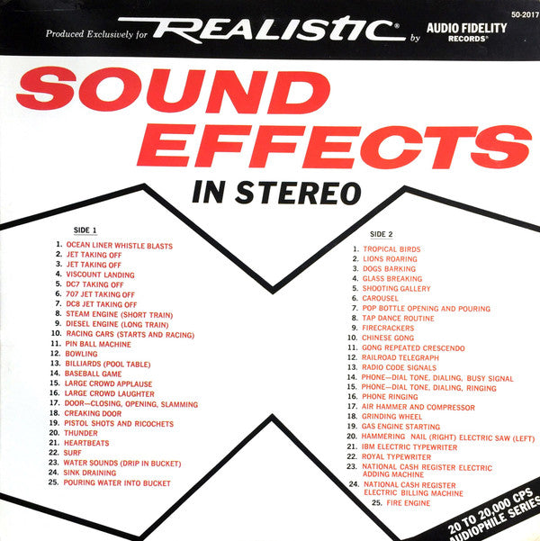 No Artist - Sound Effects In Stereo | Excellent (EX) Excellent (EX)-