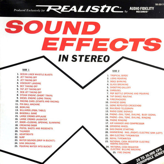 No Artist - Sound Effects In Stereo | Excellent (EX) Excellent (EX)-