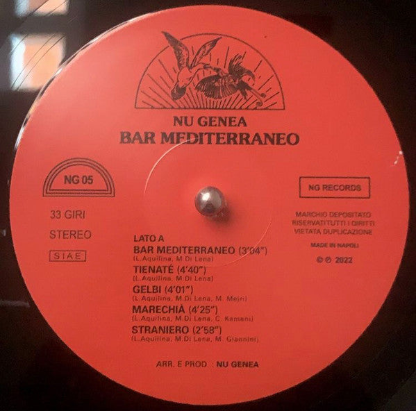 Nu Genea - Bar Mediterraneo (VINYL) | Mint (M) Mint (M)-