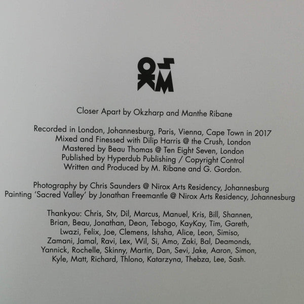 Okzharp & Manthe - Closer Apart | Mint (M) Mint (M)-