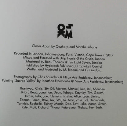 Okzharp & Manthe - Closer Apart | Mint (M) Mint (M)-