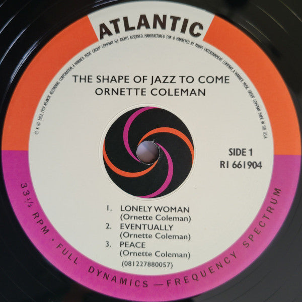 Ornette Coleman - The Shape Of Jazz To Come (VMP VINYL) | Mint (M) Mint (M)-