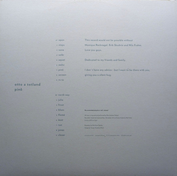 Otto A. Totland - Pinô (VINYL LP) | NEW Mint (M) Mint (M)-