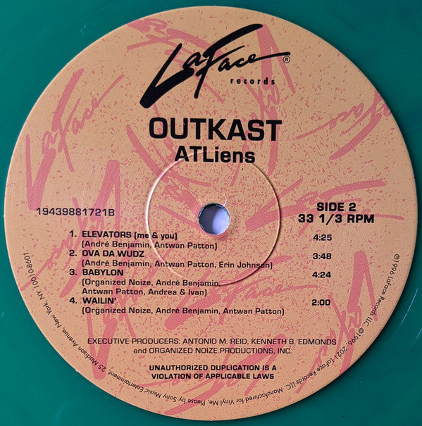 OutKast - ATLiens (VMP | NEON GREEN & BLUE GALAXY VINYL) | Mint (M) Mint (M)-