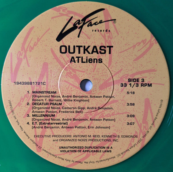 OutKast - ATLiens (VMP | NEON GREEN & BLUE GALAXY VINYL) | Mint (M) Mint (M)-