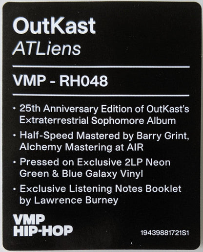 OutKast - ATLiens (VMP | NEON GREEN & BLUE GALAXY VINYL) | Mint (M) Mint (M)-