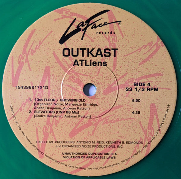 OutKast - ATLiens (VMP | NEON GREEN & BLUE GALAXY VINYL) | Mint (M) Mint (M)-