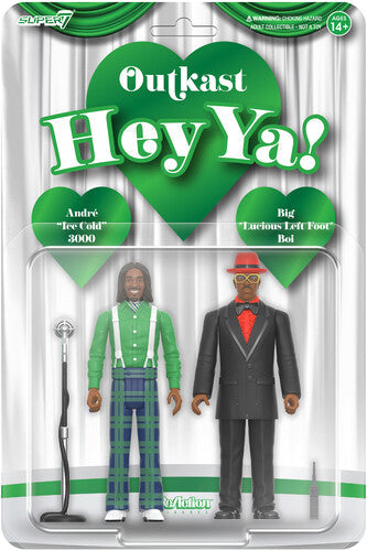 Outkast - Super7 - OutKast - ReAction Figures Wv4 - Hey Ya! 2-Pack (Action Figure, Collectible) |-