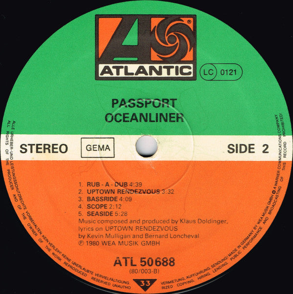 Passport (2) - Oceanliner | Near Mint (NM) Very Good Plus (VG+)-