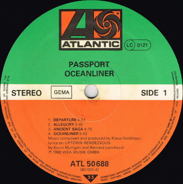 Passport (2) - Oceanliner | Near Mint (NM) Very Good Plus (VG+)-