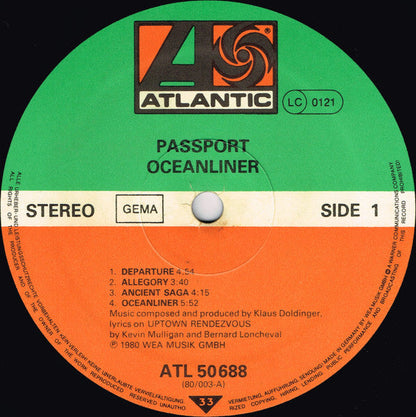Passport (2) - Oceanliner | Near Mint (NM) Very Good Plus (VG+)-