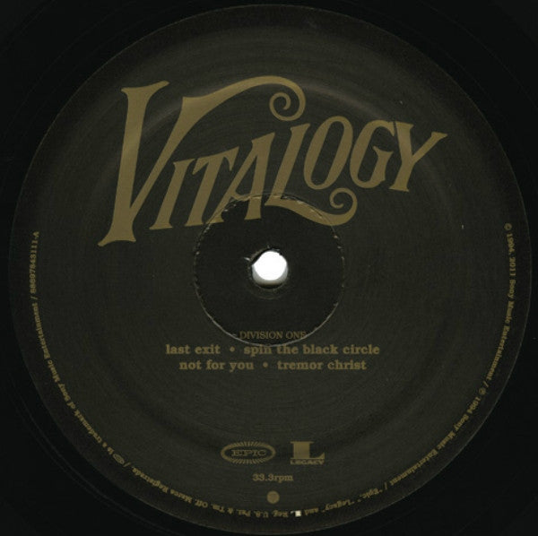 Pearl Jam - Vitalogy (180 GRAM VINYL) | Mint (M) Mint (M)-