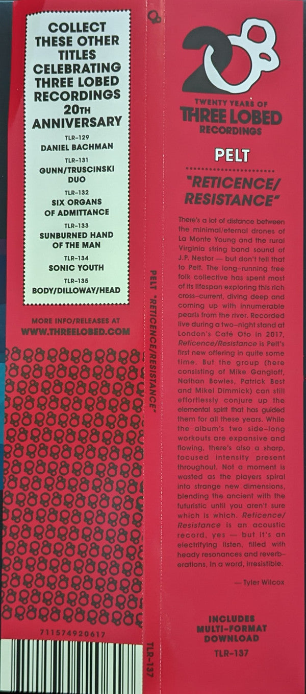 Pelt - Reticence / Resistance (VINYL)*DISCOUNTED* | Mint (M) Mint (M)-