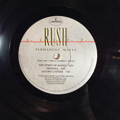 Rush - Permanent Waves (VINYL LP Mercury ‎– SRM-1-4001, Mercury ‎– 9110.143) | USED Very Good Plus (VG+) Very Good Plus (VG+)-