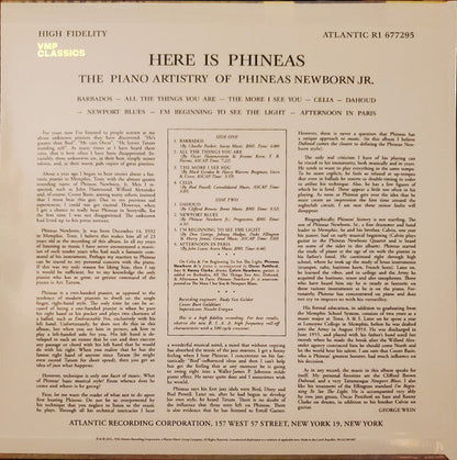 Here Is Phineas (The Piano Artistry Of Phineas Newborn Jr.) | Mint (M) Mint (M)-