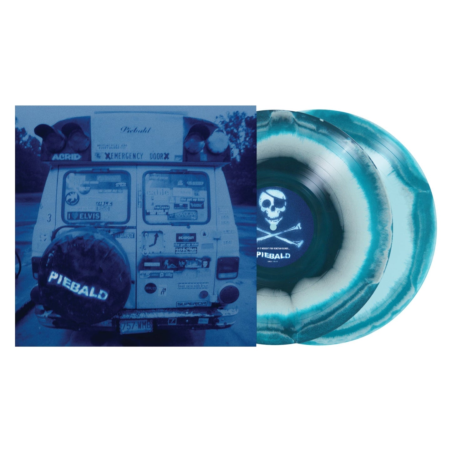 Piebald - If It Weren't For Venetian Blinds It Would Be Curtains For Us All (DLX ED BLUE SWIRL 2xVINYL) | Mint (M) Mint (M)-