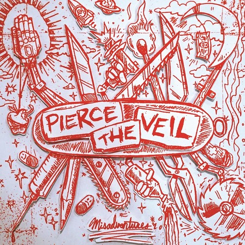Pierce The Veil - Misadventures (Indie Exclusive, Limited Edition, Colored Vinyl, Red, Silver) |-