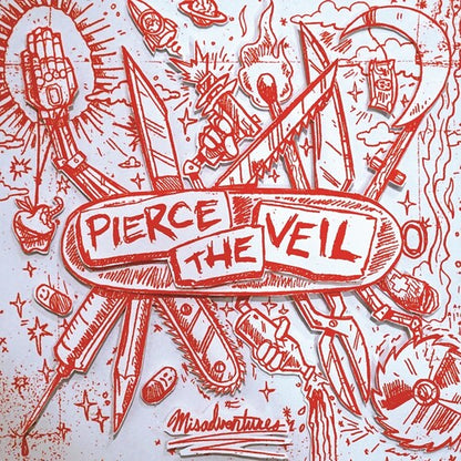 Pierce The Veil - Misadventures (Indie Exclusive, Limited Edition, Colored Vinyl, Red, Silver) |-