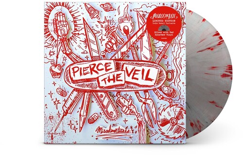 Pierce The Veil - Misadventures (Indie Exclusive, Limited Edition, Colored Vinyl, Red, Silver) |-
