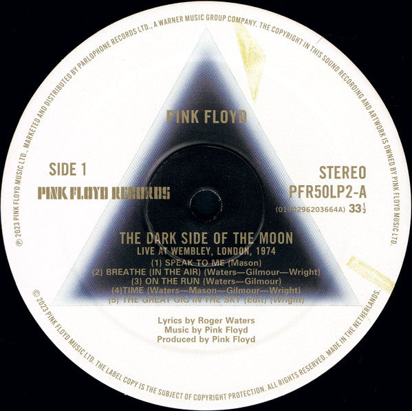 Pink Floyd - The Dark Side Of The Moon (Live At Wembley 1974) | Mint (M) Mint (M)-