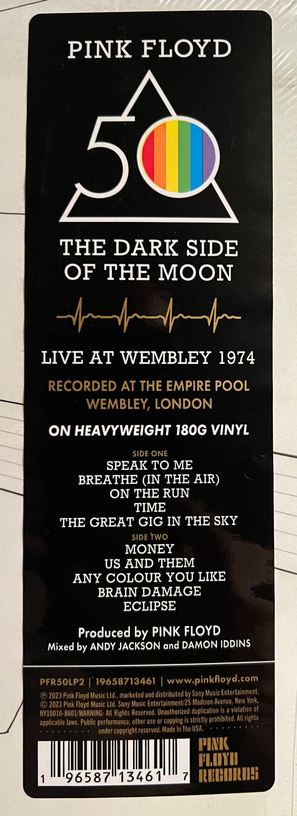 Pink Floyd - The Dark Side Of The Moon (Live At Wembley 1974) | Mint (M) Mint (M)-