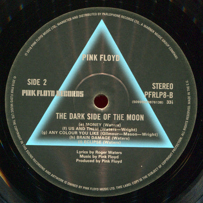Pink Floyd The Dark Side Of The Moon Pink Floyd Records, Pink Floyd Records LP, Album, RE, RM, 180 Mint (M) Mint (M)-