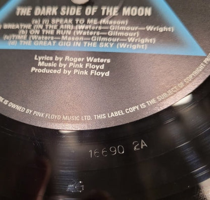 Pink Floyd The Dark Side Of The Moon Pink Floyd Records, Pink Floyd Records LP, Album, RE, RM, 180 Mint (M) Mint (M)-