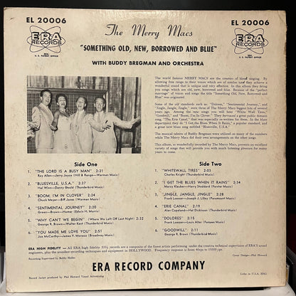 The Merry Macs - Something Old, New, Borrowed & Blue | Very Good Plus (VG+) Excellent (EX)-