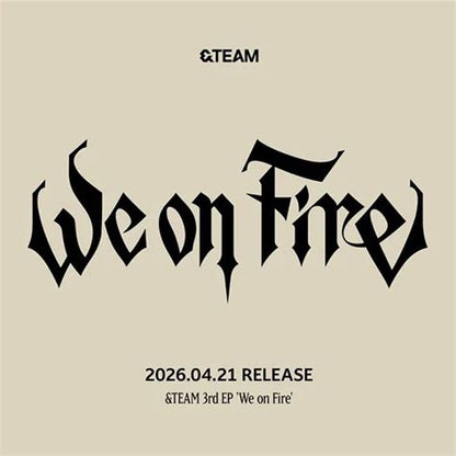 &TEAM - 3rd Ep 'We On Fire' (COASTER BOOK POSTER PHOTOS CD) | Mint (M) Mint (M)-