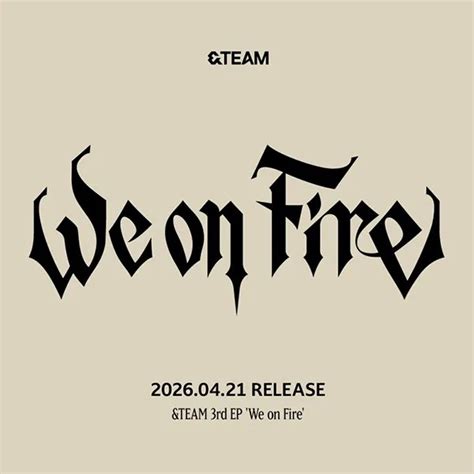 &TEAM - 3rd Ep 'We On Fire' (COASTER BOOK POSTER PHOTOS CD) | Mint (M) Mint (M)-