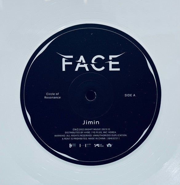 Jimin (2) - Face (VINYL) | Mint (M) Near Mint (NM)-